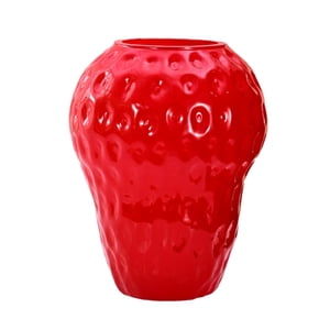 Bothyi - Jarrones De Fresa De Vidrio, Jarrón De Mesa Para Dormitorio, Oficina, Sala De Estar S