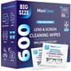 thumbnail image 1 of Toallitas limpiadoras de lentes Maxi Clean 600 prehumedecidas para gafas, 1 of 7
