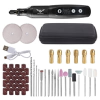 Jenabom - Juego De Herramientas De Rectificado Eléctrico Negro, Que Incluye 58 Accesorios, Herramienta Rotativa Eléctrica Multifunción De Velocidad Ajustable, Adecuada Para Entusiastas Del Bricolaje