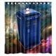 thumbnail image 1 of Cortina de ducha de Doctor Who, juego de cortina de baño con ganchos, tamaño 66 x 72 pulgadas, 1 of 3