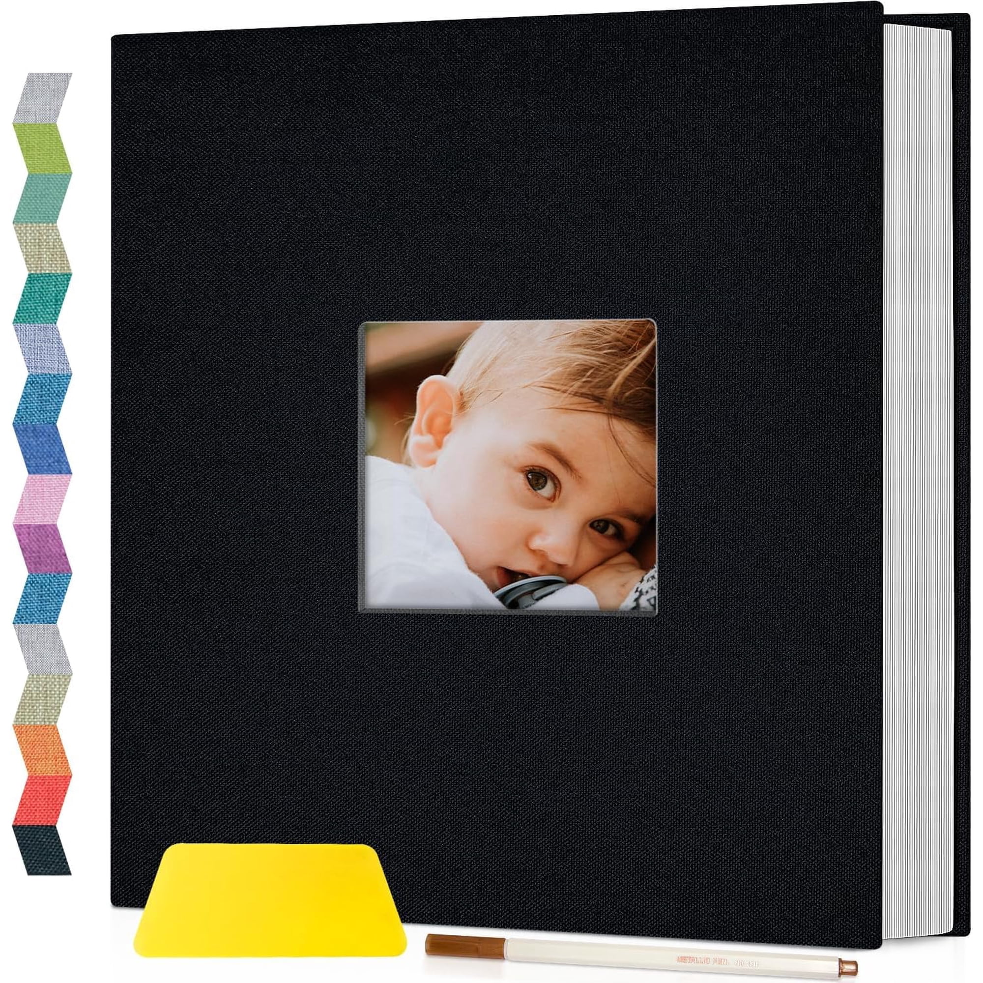 Álbum De Fotos Popotop De 40 Páginas Con Cubierta De Lino Autoadhesiva