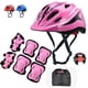 thumbnail image 1 of Set de casco y rodilleras para niños, ajustable, rosa, 1 of 6