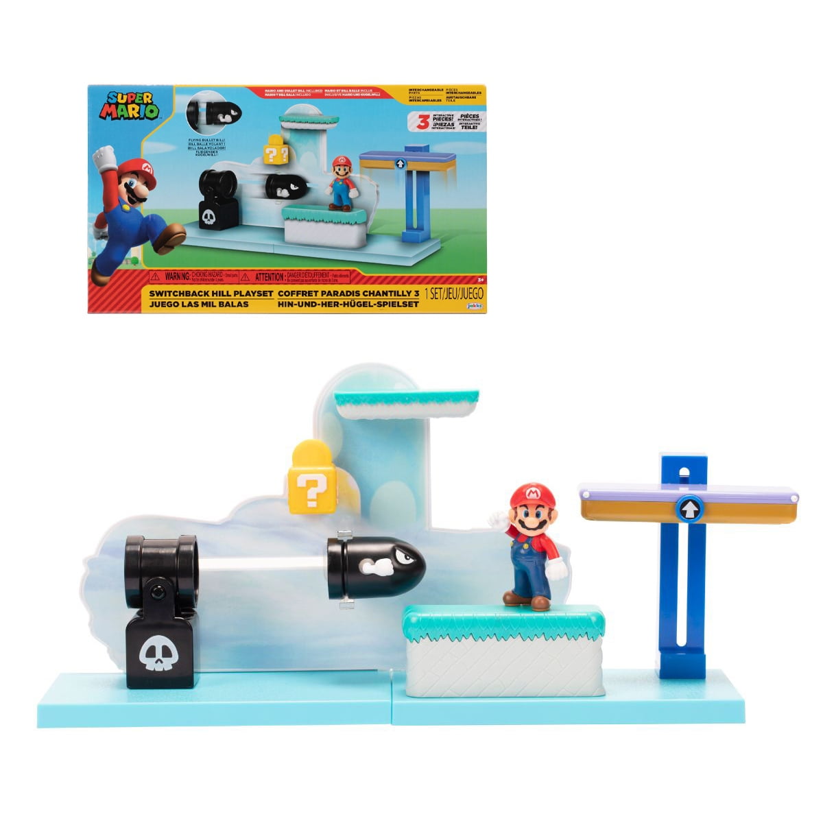 Playset Nintendo Mario Figuras Interactivas 6cm