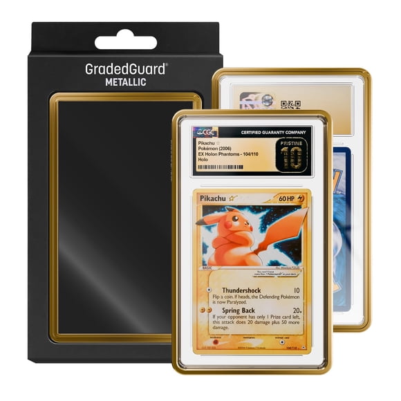 Protector de Fundas para Cartas GradedGuard Metálico Mate Dorado