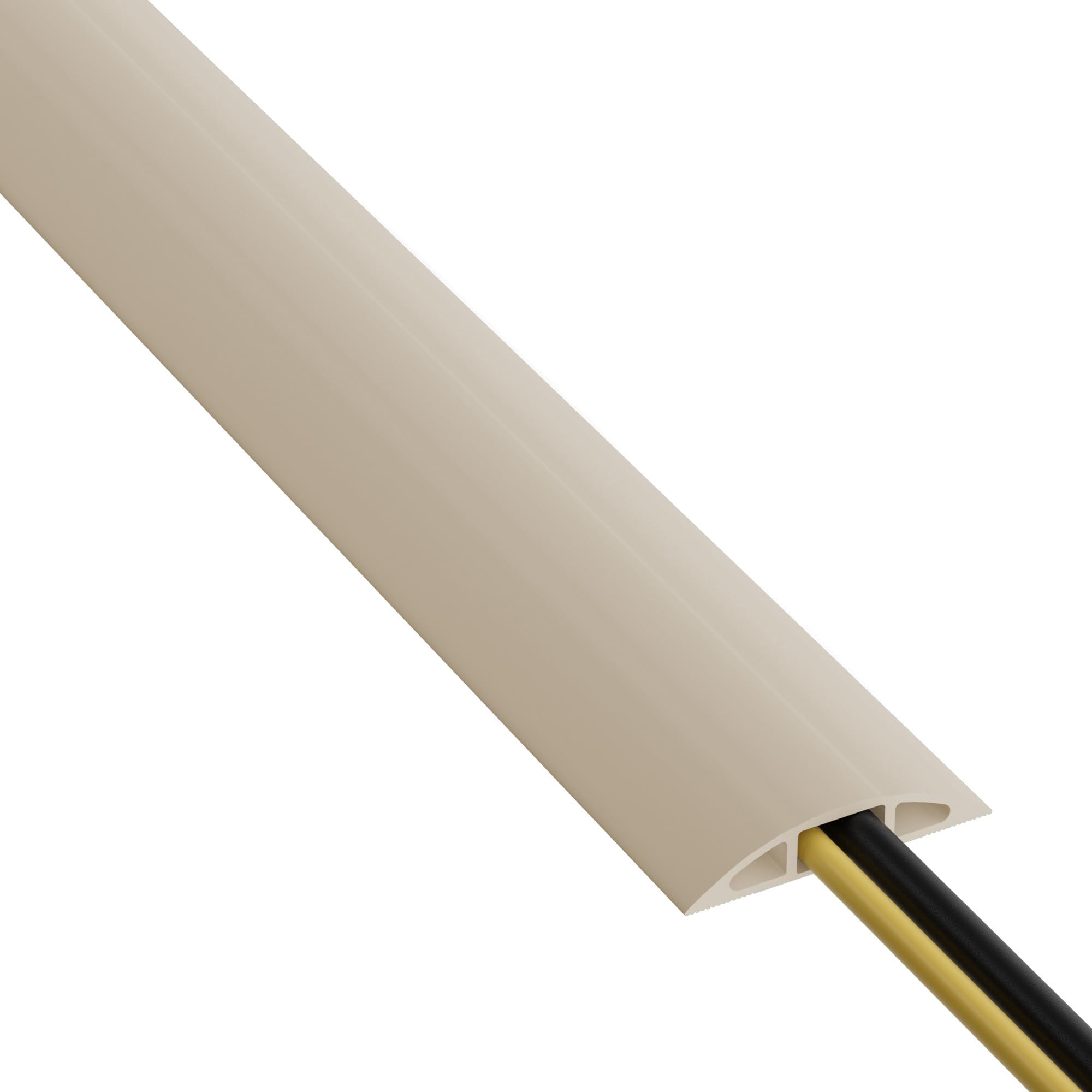 Protector De Cable De Suelo D-line De 9 M, Color Beige