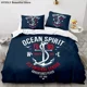 thumbnail image 1 of Ship Anchor Nautical Duvet Cover Sea Pillowcases Quilt Cover Home Decor Gift Fashion Bedding Set Bed Sheets, 1 of 5