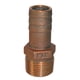 thumbnail image 1 of Conector Recto Groco de Bronce para Tubería a Manguera 1" NPT x 1" ID, 1 of 1