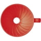 thumbnail image 4 of Gotero de café Hario V60, cerámica, tamaño 02, 1-4 tazas, rojo, 4 of 6