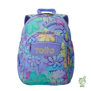 Mochila Escolar Para Niña Notebook 14"" Rayol Morado Totto