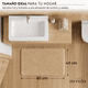 thumbnail image 3 of Alfombra De Baño 40 X 60 Cm Chenille Antideslizante Beige, 3 of 10