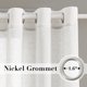 thumbnail image 2 of Cortinas H.VERSAILTEX, mezcla de lino blanco semitransparente, 240 cm, 2 of 8
