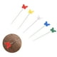 thumbnail image 5 of Juego de 200 alfileres de acolchado con forma de mariposa y cabeza plana, colores variados, 5 of 8