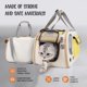 thumbnail image 4 of Transportín para mascotas KittyTag 43x30x20 cm impermeable amarillo, 4 of 7