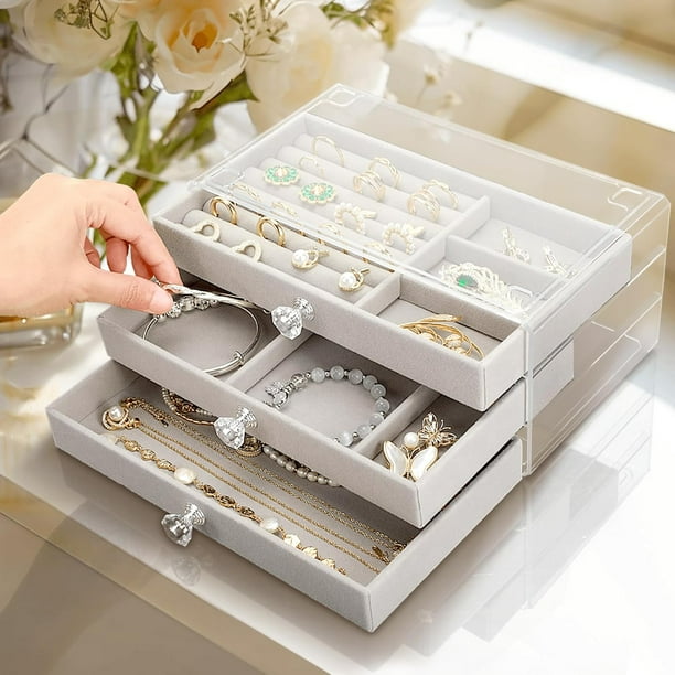Joyas Caja Para Guardar Relojes Ikea Joyero Organizador Accesorios