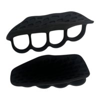 Magideal - 2 Piezas Agarres Para Levantamiento De Pesas Soportes De Mano Guantes De Entrenamiento Y Manoplas De Gimnasia Con Diseño Ergonómico Adecuado Para Adultos Negro