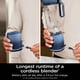 thumbnail image 2 of Ninja Blast Max, Portable Blender + Twist & Go, Personal Blender, Ninja Blender, Smoothie, Blend, Ice Crush, 3 Programs, Cordless, 22 oz removable Vessel, Dishwasher Safe, Leakproof, Navy, BC251NV, 2 of 3