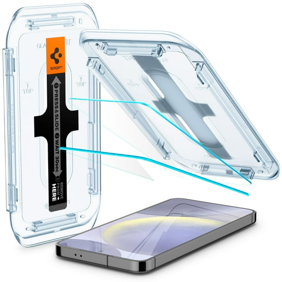 Protector de pantalla Spigen GlaStar EZ Fit para Galaxy S24 Plus, paquete de 2