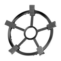 Magideal - Anillo De Soporte Para Wok De Hierro Fundido, Soporte Para Wok, Anillos De Gas, Estante Reductor, Cubierta De Campana Para Estufas De Gas Para Exterio 25Cm