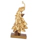 thumbnail image 1 of Estatuilla De Adorno De Estatua De Pavo Real, Regalo Para Estantería, Gabinete, Decoración Artística, Dorado S, 1 of 5