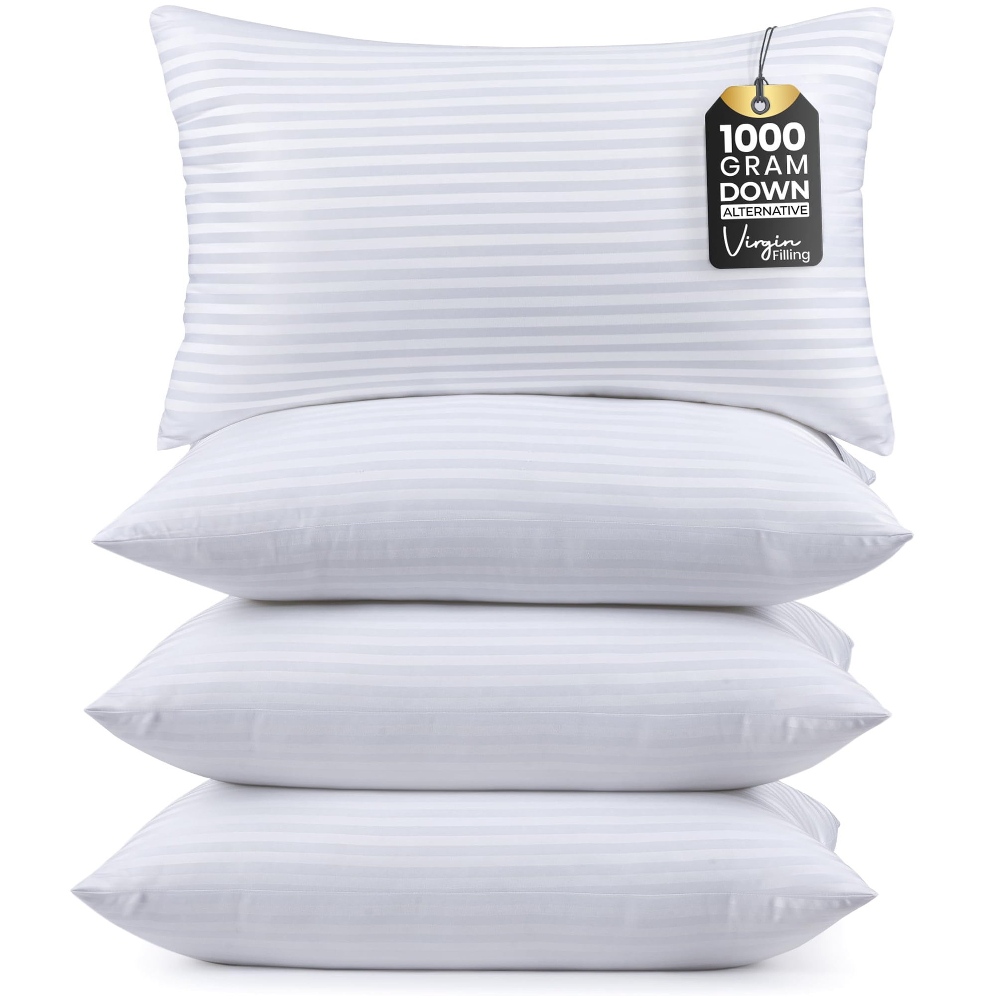 Utopia Bedding - Juego De Ropa De Cama Pillow Utopia, Tamaño Queen, 4 Unidades, Alternativa Al Plumón
