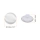 thumbnail image 2 of Uxcell 50 piezas de botones de satén 0.5" Botones redondos cubiertos de satén suave con vástago para vestido de novia, blanco, 2 of 7