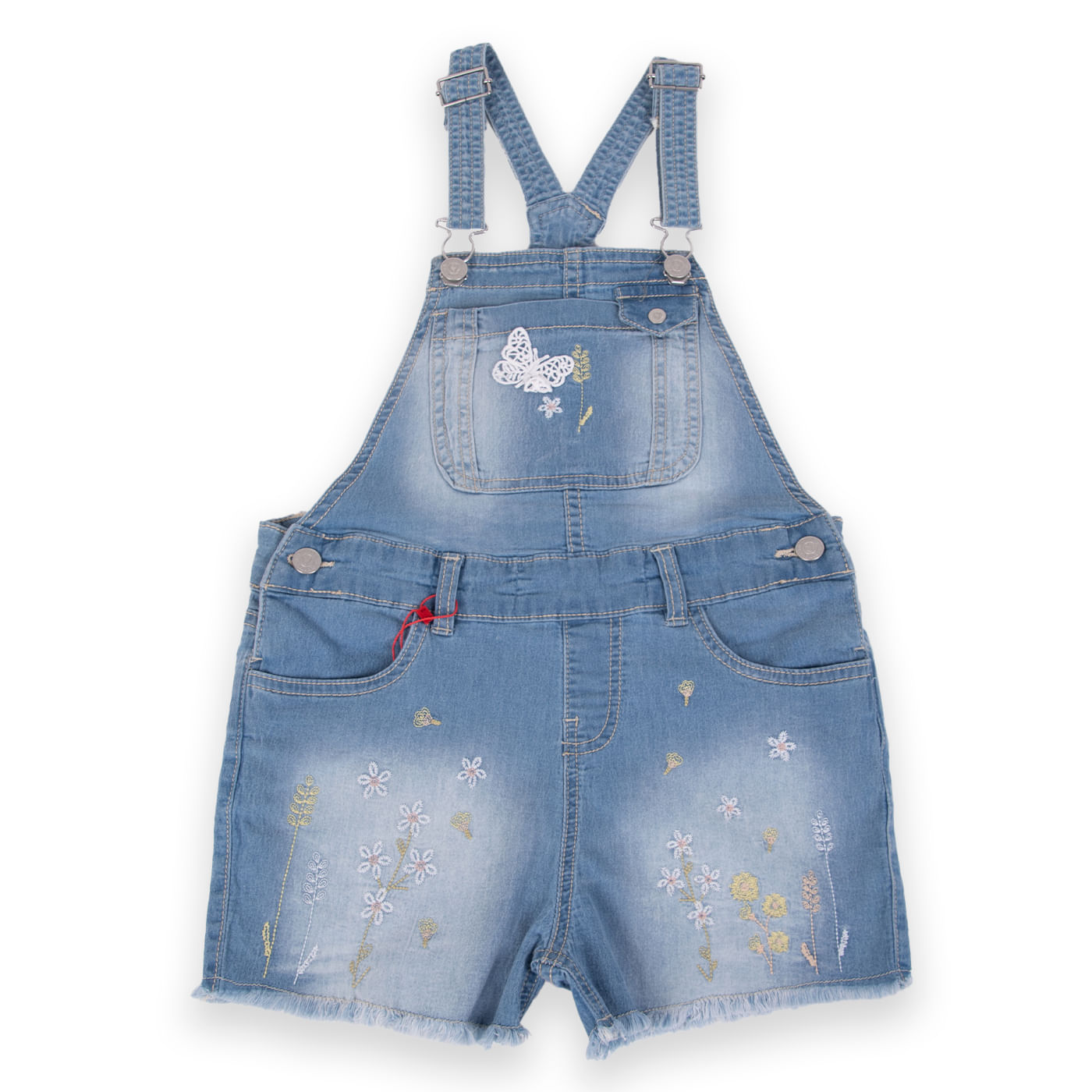 Jardinera Niña Denim Pillin