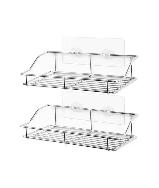 Genérico - Pack 2 Organizadores Ducha Baño Repisa Accesorios Jabonera Shampoo Myg, Potente Adhesivo