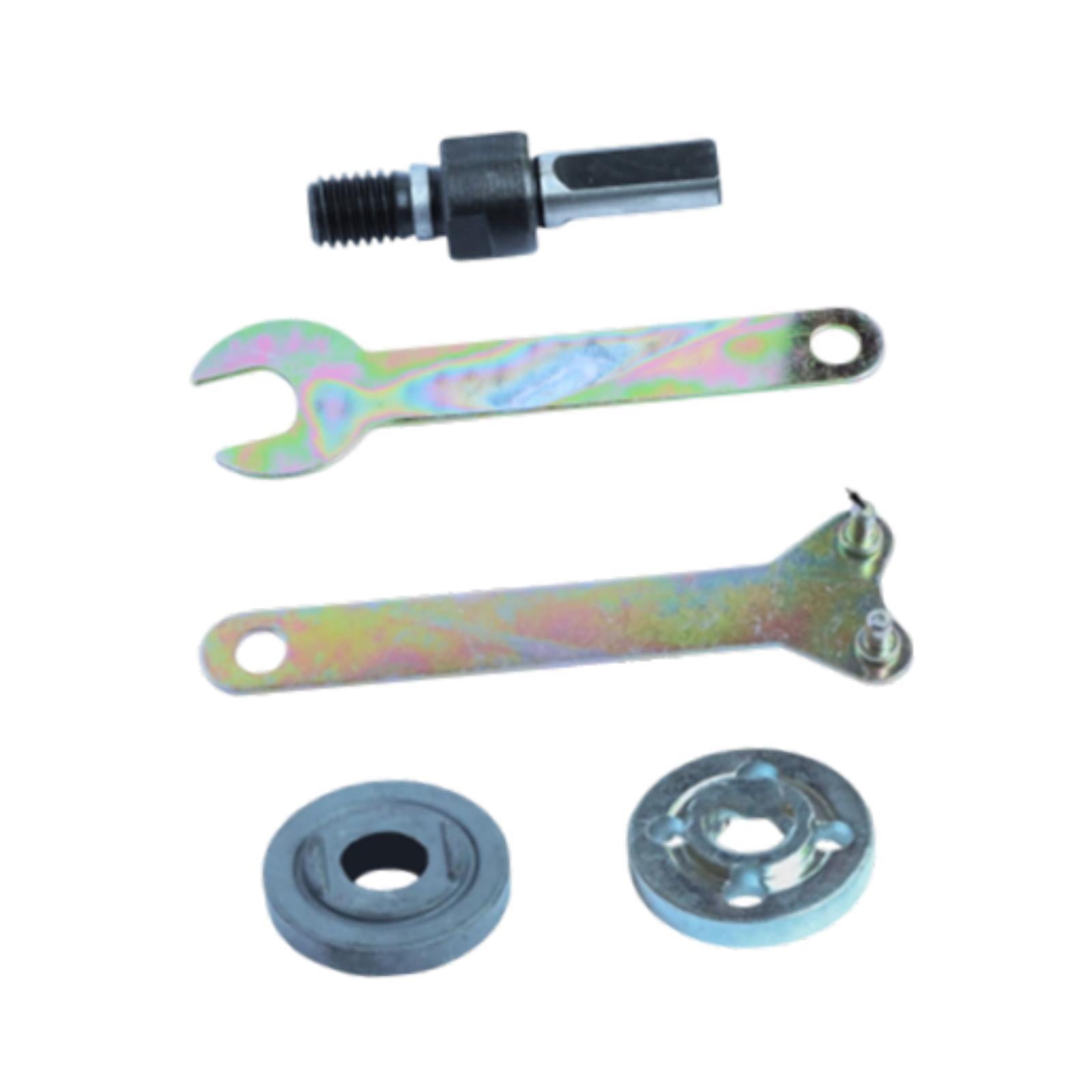 Magideal - Adaptador De Mandril Para Taladros Adaptador De Conversión De Taladro Eléctrico Portadisco De Biela Conversión De Taladros Metálicos A Amoladora Juego De Vástago De 10 Mm