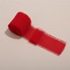 thumbnail image 1 of Xiao Hua Cinta de gasa para manualidades - Roja, 3 rollos de cinta con borlas de 4 cm de ancho x 49,5 m de largo, ideal para envolver ramos de novia, regalos y decoraciones para fiestas., 1 of 3