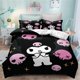 thumbnail image 1 of Sanrio Kuromi Bedding Set Cinnamoroll Quilt Duvet Cover Pillowcase Kids Bed Comfortable Bed Set Bed Sheets, 1 of 5