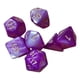 thumbnail image 3 of 7x Dados Poliédricos Juego De Dados De Adivinación Astrológica Juego De Dados Para Barra Púrpura Y Blanco, 3 of 4