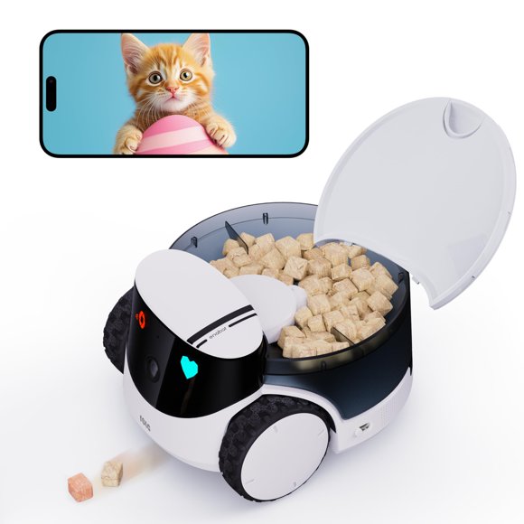 Robot Cámara para Mascotas Enabot EBO ROLA 2.5K con Dispensador de Premios