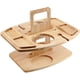 thumbnail image 5 of Mesa de picnic portátil para vino | Mesa de picnic para vino al aire libre - Mesa de picnic plegable de madera para acampar, bandeja para aperitivos y quesos con 2 portavasos Caryan, 5 of 7