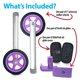 thumbnail image 3 of Kit de ruedas Walker Top Glides TG0071 con ruedas deportivas de 5 pulgadas, 3 of 7