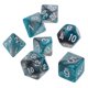 thumbnail image 1 of Dados De 7 Dados De Doble Color De 1,6 Cm Aptos Para Mazmorras Y Dragones DND RPG Suministros Verde Plata, 1 of 5
