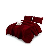 Genérico - Cobertor Elegante Chiporro Unicolor Peludo De Invierno Plaza Y Media S62