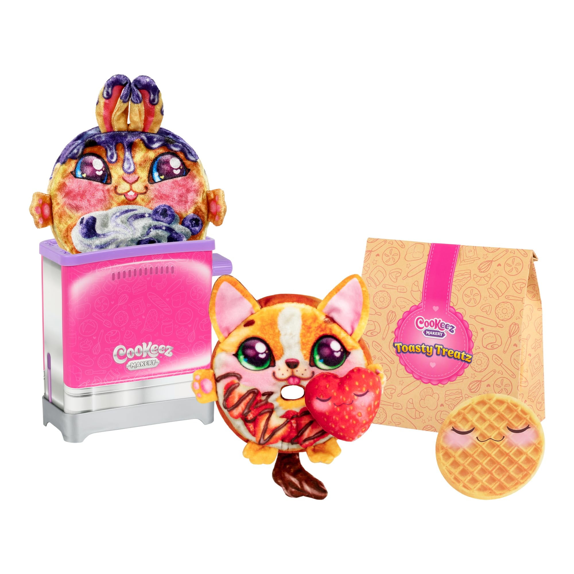 Toaster Cookeez Makery Toasty Treats Con Peluche Perfumado, Paquete De 2