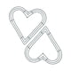 thumbnail image 5 of 2x Valentines Day Decoración Marco De La Corona De Alambre Del Corazón Para La Puerta Delantera Año Nuevo 30 Cm Verde, 5 of 5
