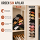 thumbnail image 2 of Organizador Negro 10 Puestos Para Gorras Jockeys Soporte Vertical EOLAND Closet Puerta Pared Exhibidor Almacenamiento Dormitorio, 2 of 7