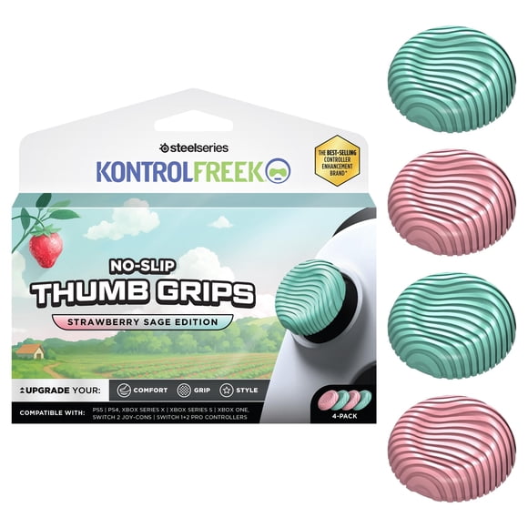 KontrolFreek Agarraderas para Pulgar 4‑pack Rosa/Verde