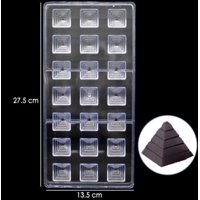 Genérico - Moldes Chocolate Moldes De Chocolate Policarbonato Piramide