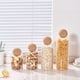 thumbnail image 3 of Set 4 Botellas Frascos Vidrio Transparente Tapa De Corcho, 3 of 9