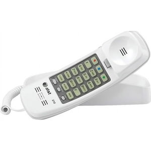 Teléfono Con Cable At&T 210 Basic Trimline Para Montaje En Pared, Blanco