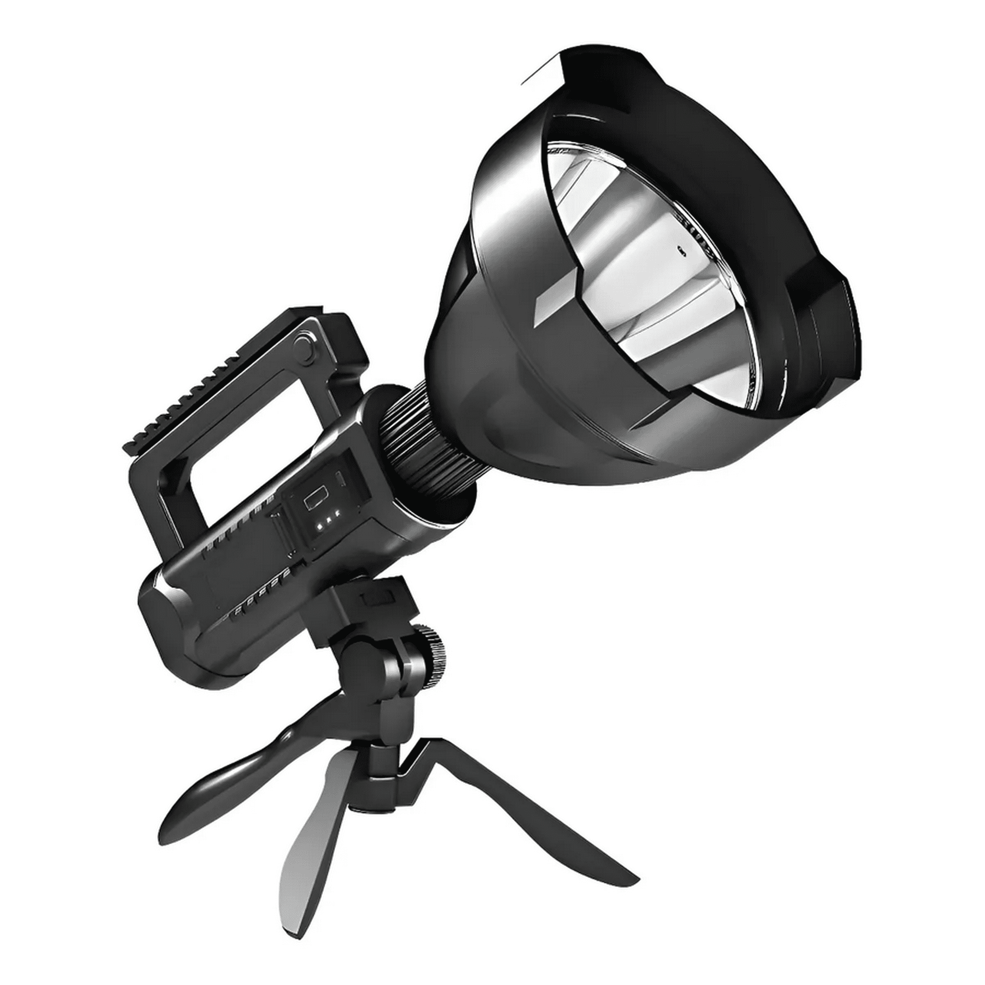 Genérico - Foco Linterna Led Largo Alcance 600 Metros Usb Trípode Led Color De La Luz Blanco Frio H70