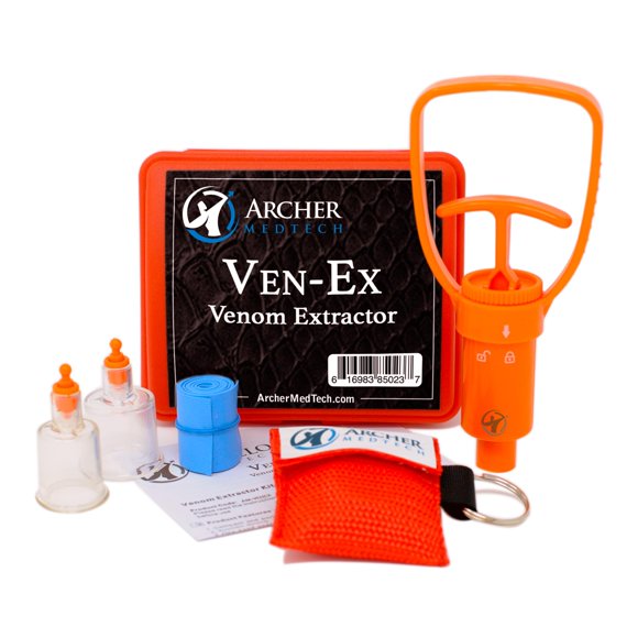 Kit extractor de veneno Ven-Ex Archer MedTech con protector facial para reanimación cardiopulmonar