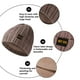 thumbnail image 3 of Gorro de invierno con forro de satén para mujer y hombre, gorro holgado con forro de seda para invierno, gorro de punto cálido con puños., 3 of 5