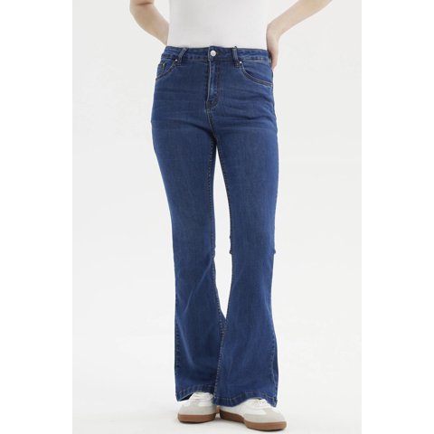 Fashionspark - Jeans Mujer Flare Vale Azul Oscuro
