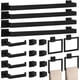 thumbnail image 1 of Juego de accesorios de baño PNWNNH negro mate, 20 piezas, 1 of 7
