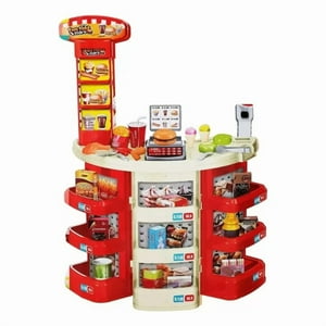 Casa Pagoda - Set De Juego 2 En 1 Supermercado Y Comida Rápida