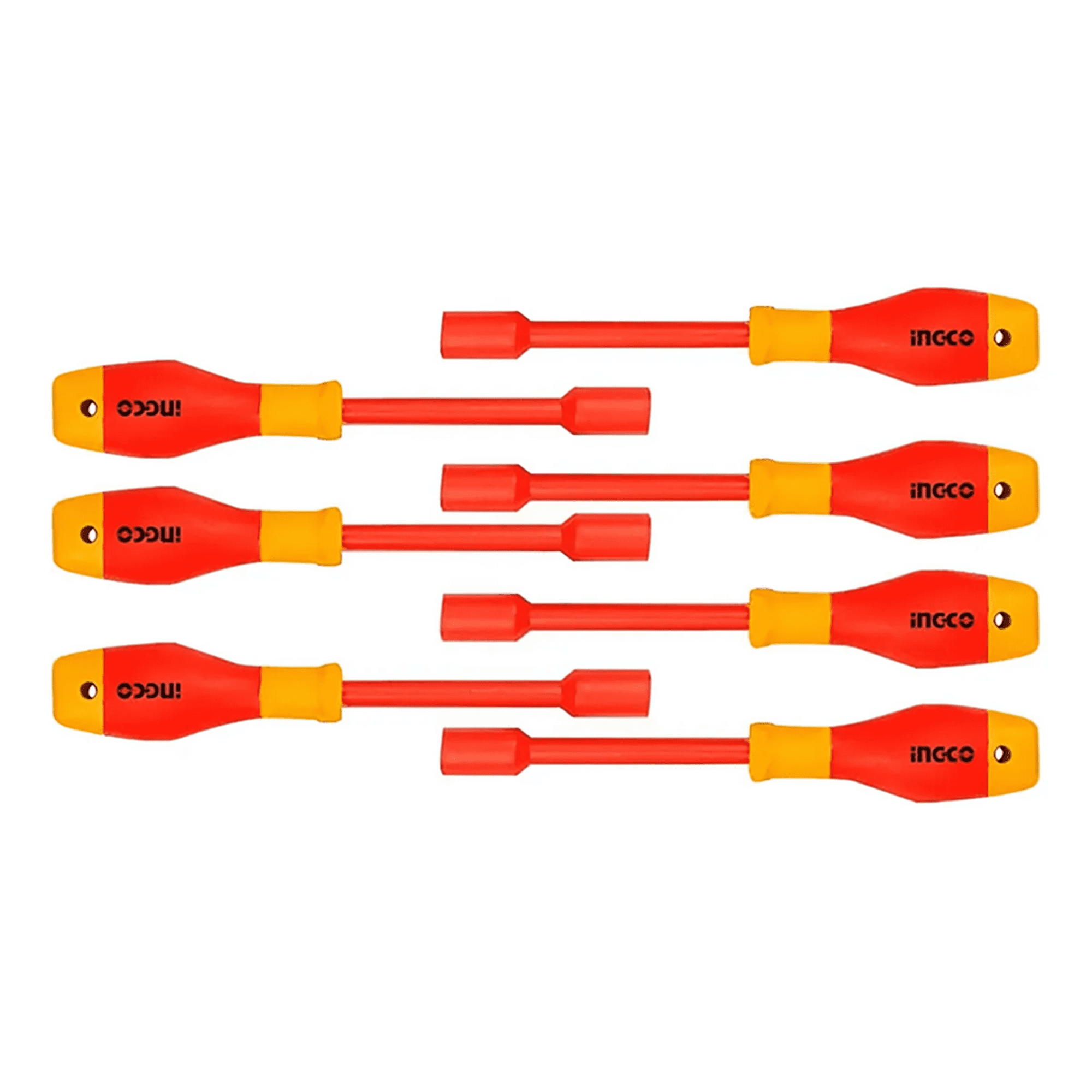 Genérico - Set Destornilladores Dado Hexagonal Aislado 7 Piezas Ingco